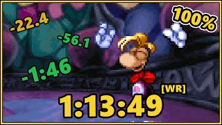 [WR] The fastest Rayman 100% Speedrun in the world done in 1:13:49! - Nintendo DSi