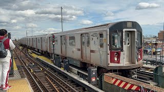 IND Fulton St Line: (A) Trains with Test Train @ Rockaway Blvd (R46, R142A, R179, R211A)