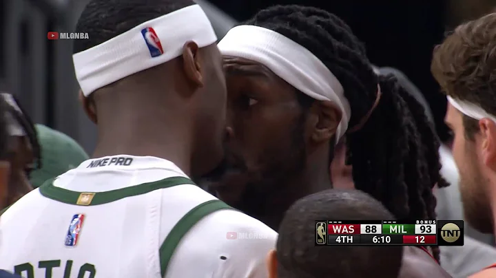 Giannis gets absolutely hacked by Montrezl Harrell...