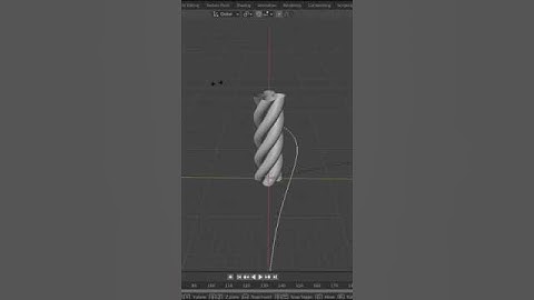 Easiest way to make Ropes #shorts #blender #blender3dmodelling #cgi