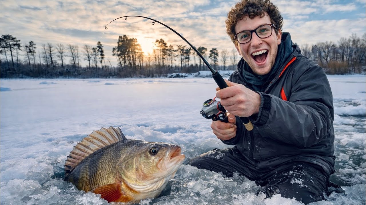 Ryba Za Wielka Na Przerębel! (Pierwszy Lód 2026)
