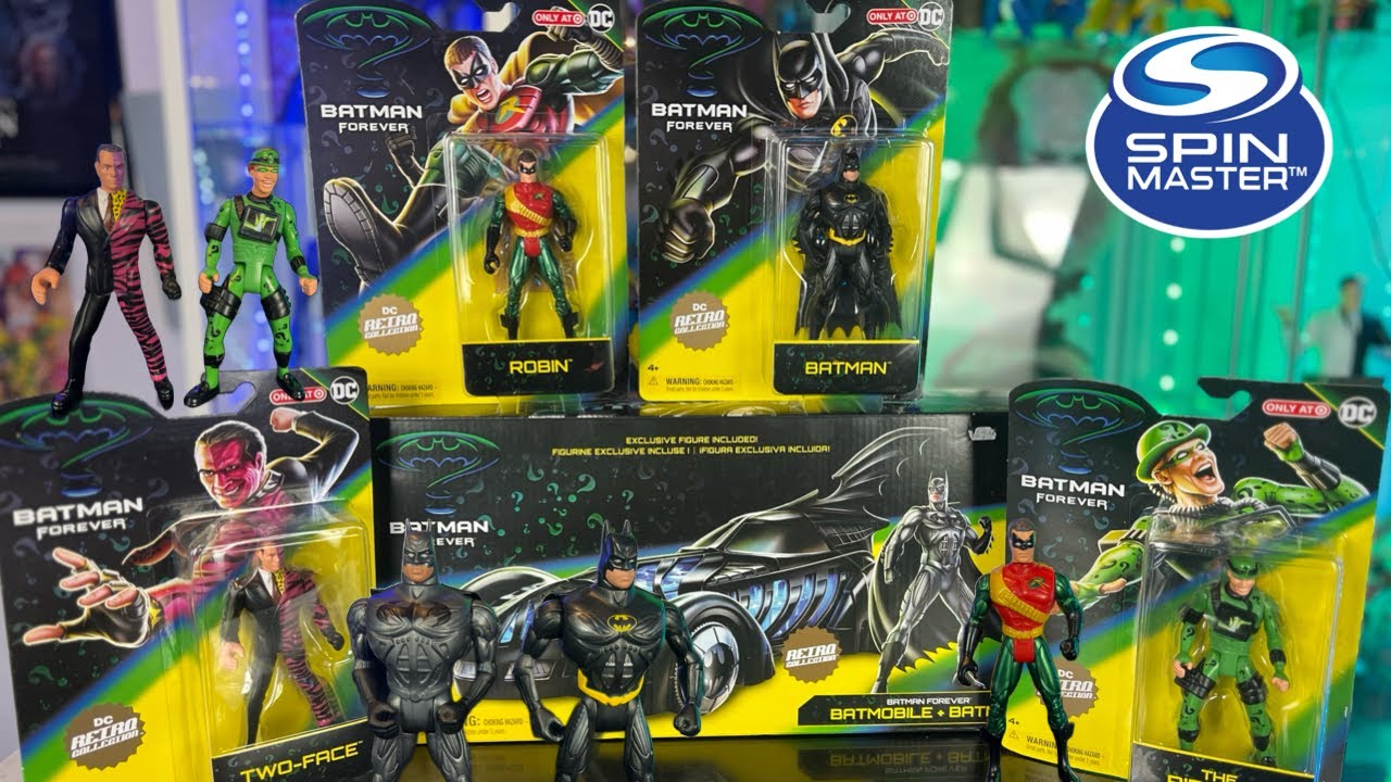 Spin Master Batman Forever Dc Retro collection figures and