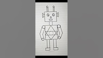 Easy Math Shapes Robot #robot #mathproject #maths #shapes #shape #kidsprojects #easylearning #math