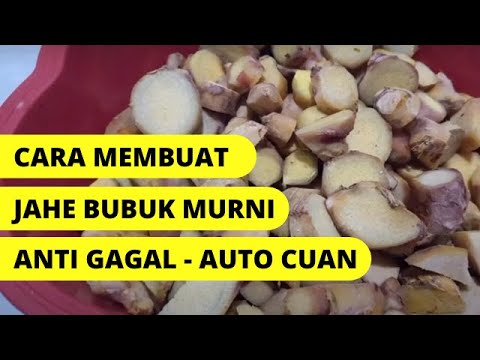 Cara Membuat Jahe Merah Bubuk