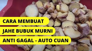 Cara Membuat Jahe Bubuk Gula Merah Aren - Ide Bisnis Rumahan Yang Menguntungkan