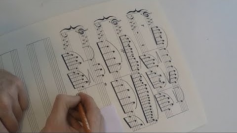 This precise sheet music is hand-drawn