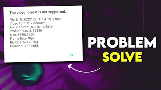 Alight Motion Video Format Is Not Supported Problem Solve