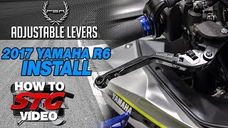 PSR 2017 Yamaha R6 Adjustable Levers Install | Sportbiketrackgear.com