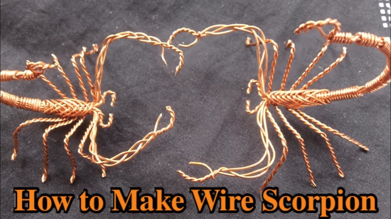 How To Make Wire Scorpion / Wire Sculpture / DIY / Zed's Wire Art