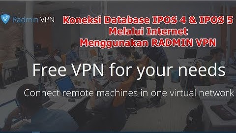 Koneksi Database IPOS 4 Dan IPOS 5 Via Internet Menggunakan RADMIN VPN
