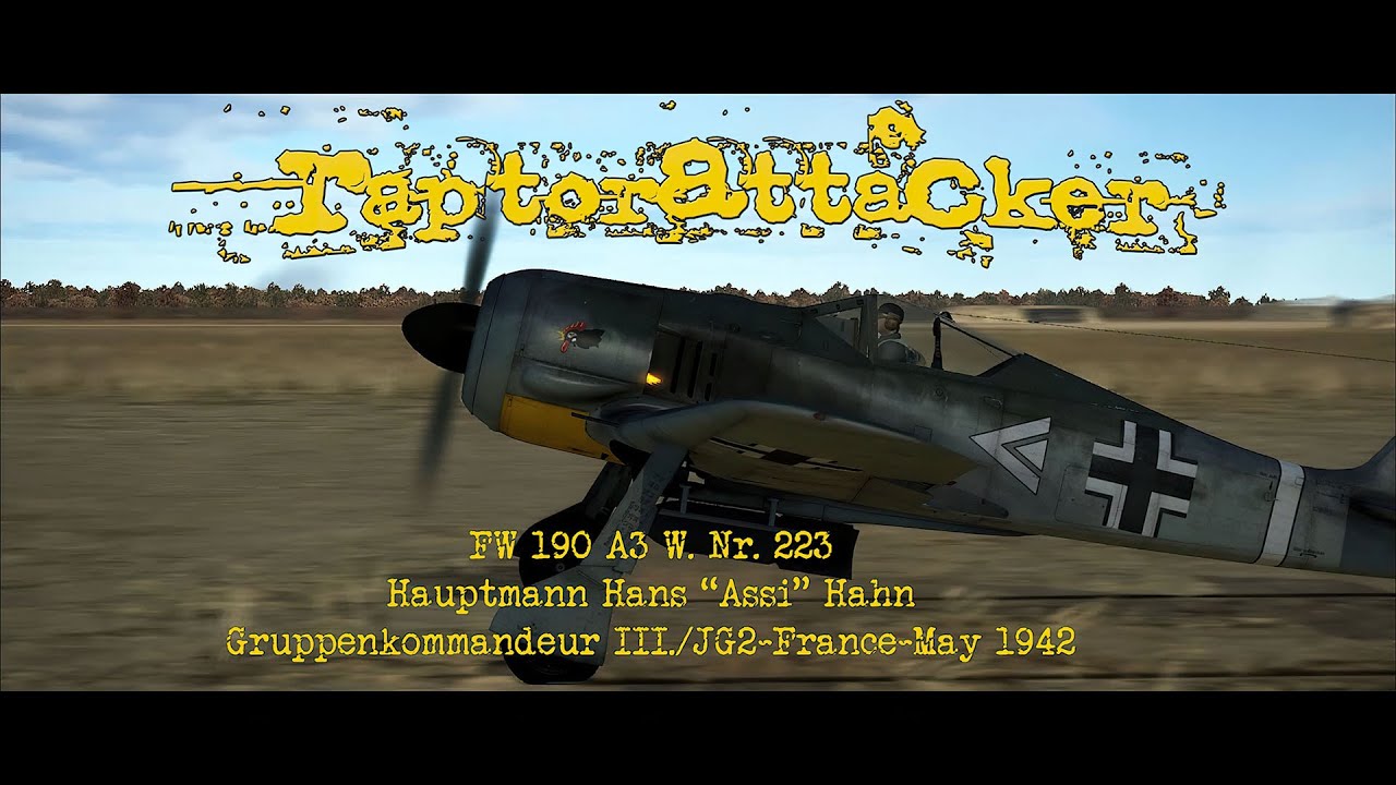 FW190 A3 W. Nr. 223 - Hauptmann Hans "Assi" Hahn - France May 1943