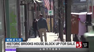 Brattleboro's historic Brooks House block up for sale