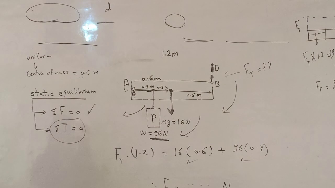 problem on static equilibrium - YouTube