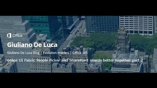 #SPFx - #Office UI Fabric People Picker and SharePoint search better together 2