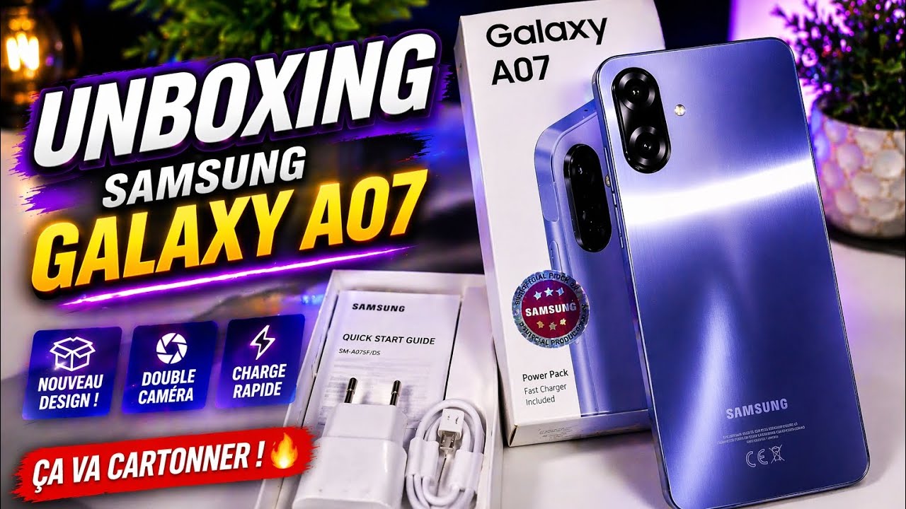A07 Camera Samsung Galaxy A07, unboxing, review, test camera, fiche technique ...