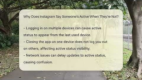 Why Does Instagram Say Someone