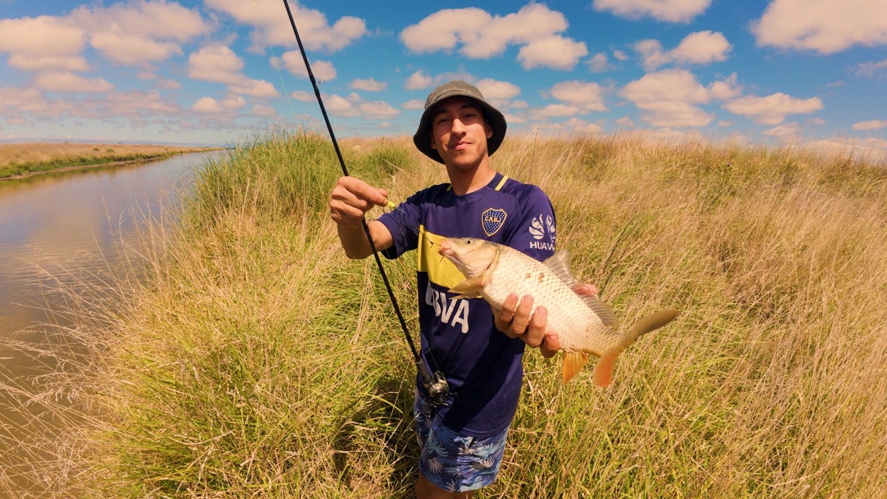 CARPAS EN CANAL 5 - MAR CHIQUITA - pesca y cocina