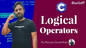 Logical Operators in C Programming Language in Telugu