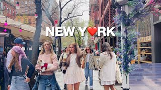 [4K]🇺🇸NYC Spring Walk🗽Upper West Side & Central Park 🌷Tulip Festival on UWS | April 2024