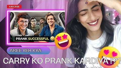 Ashish Chanchlani and I Pranked Carryminati and Fukra Insaan Reaction