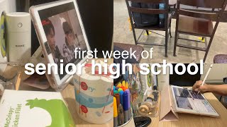 shs archives ☻︎ — first week of f2f classes as a senior high student 📚 (school vlog)