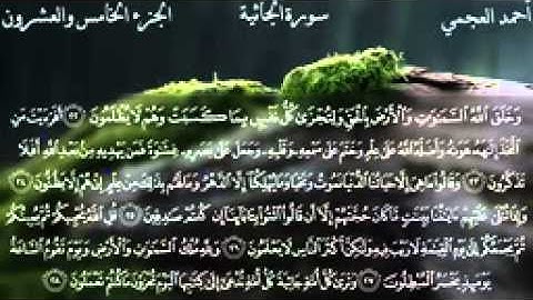 045.سورة الجاثية للقارئ الشيخ احمد بن علي العجمي(24)
