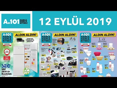 A101 12 EYLÜL 2019 KATALOG | A101'DE PERŞEMBE GÜNÜ NE VAR? | A101 ALDIN ALDIN!