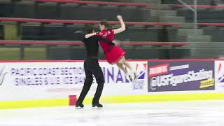 Clara Fugate & Warren Fugate | Junior Rhythm Dance | 2026 Pacific Coast Sectional Ice Dance Final