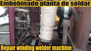 Winding welding machine