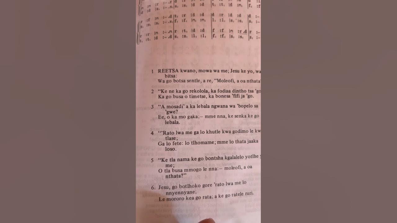 Anglican church reetsa kwano setswana hymn 196 youtube