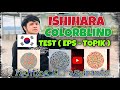 ISHIHARA COLORBLIND TEST (Eps-Topik Korea Skill Test)