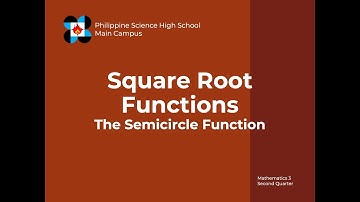 09 Square root functions - Semicircular functions