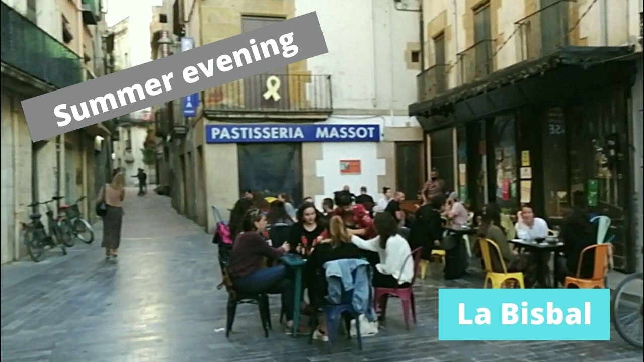 Walking tour La Bisbal de Emporda  Catalonia Costa Spain