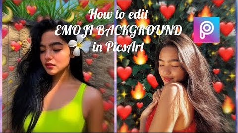 How to edit EMOJI BACKGROUND Using PicsArt App (Philippines)| Easy Tutorial