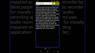 advance audio recorder for blind record internal external stereo accessible with advance feature screenshot 5