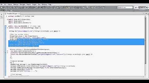 Sending Email using JavaMail API