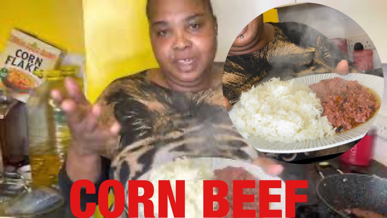 COOKING - CORN BEEF & RICE| (Cost Off Living Dish ) MISSRFABULOUS VOICEOVER 😂🌽🥩 #ep3