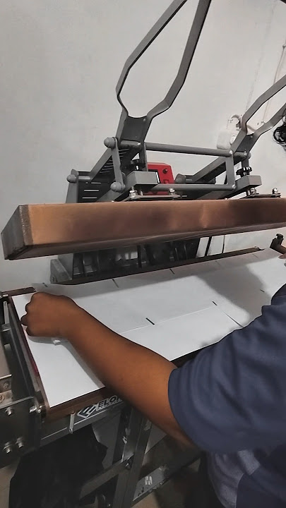 Proses mengepres lanyard  by elok printing #printing #shorts