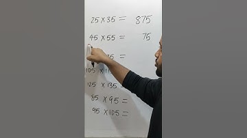 |Multiplication Trick of two no. having unit digit are 5 and differ by 10|#shorts #youtube #tricks