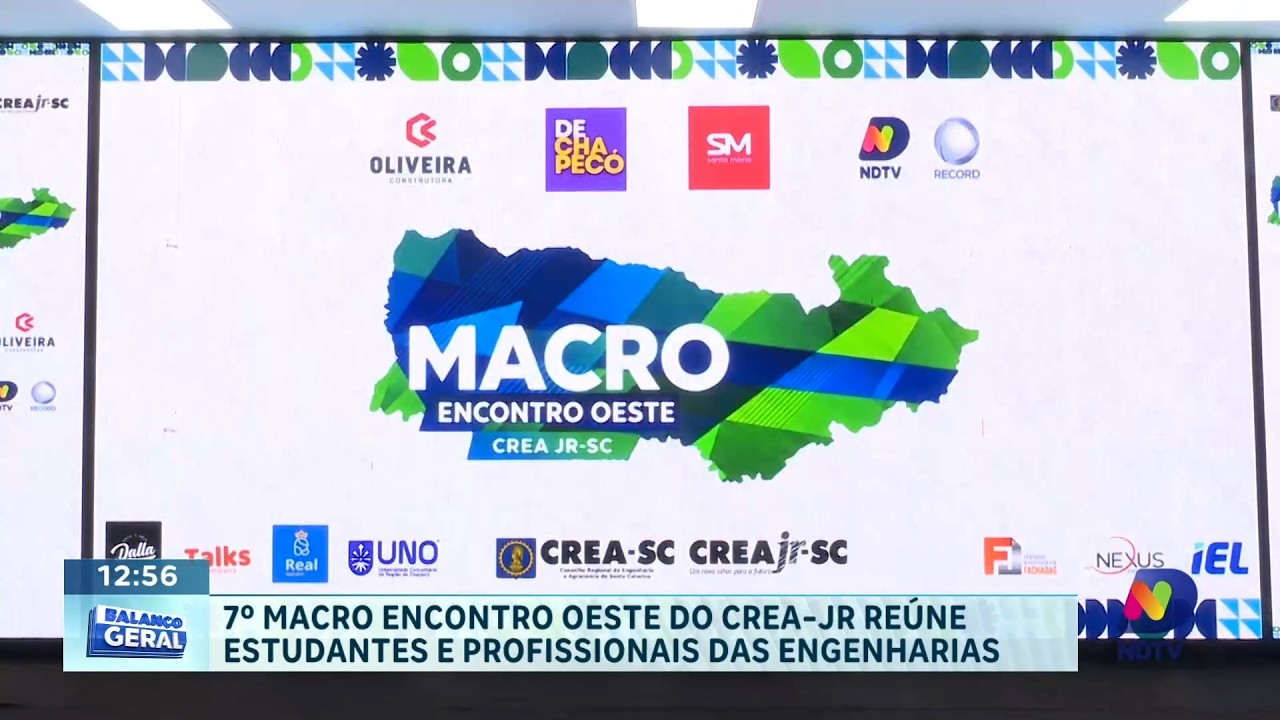 Evento do CREA-Júnior conecta futuros profissionais em Chapecó