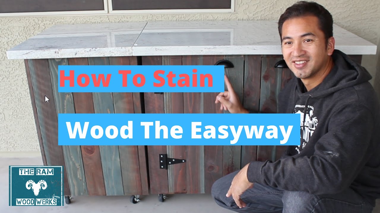 How to stain wood the easy way. YouTube
