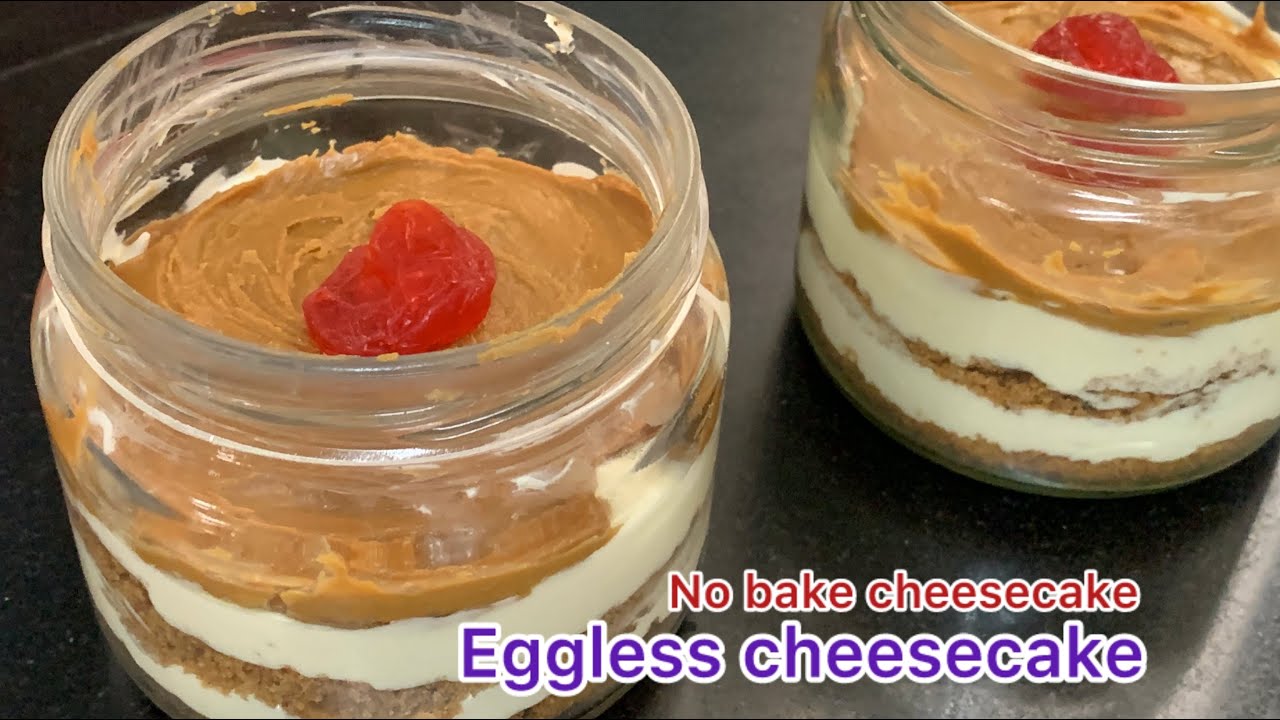 Super Easy No Bake Cheesecake Recipe l Jar Cheesecake l No Bake No Egg Cheesecake Recipe