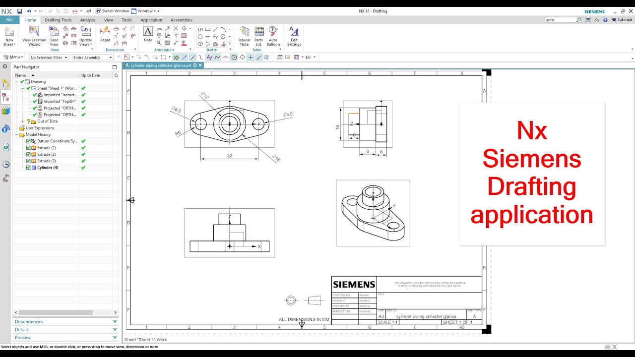 NX Tip Video - Drafting Templates - Part 1 - Intro on Vimeo