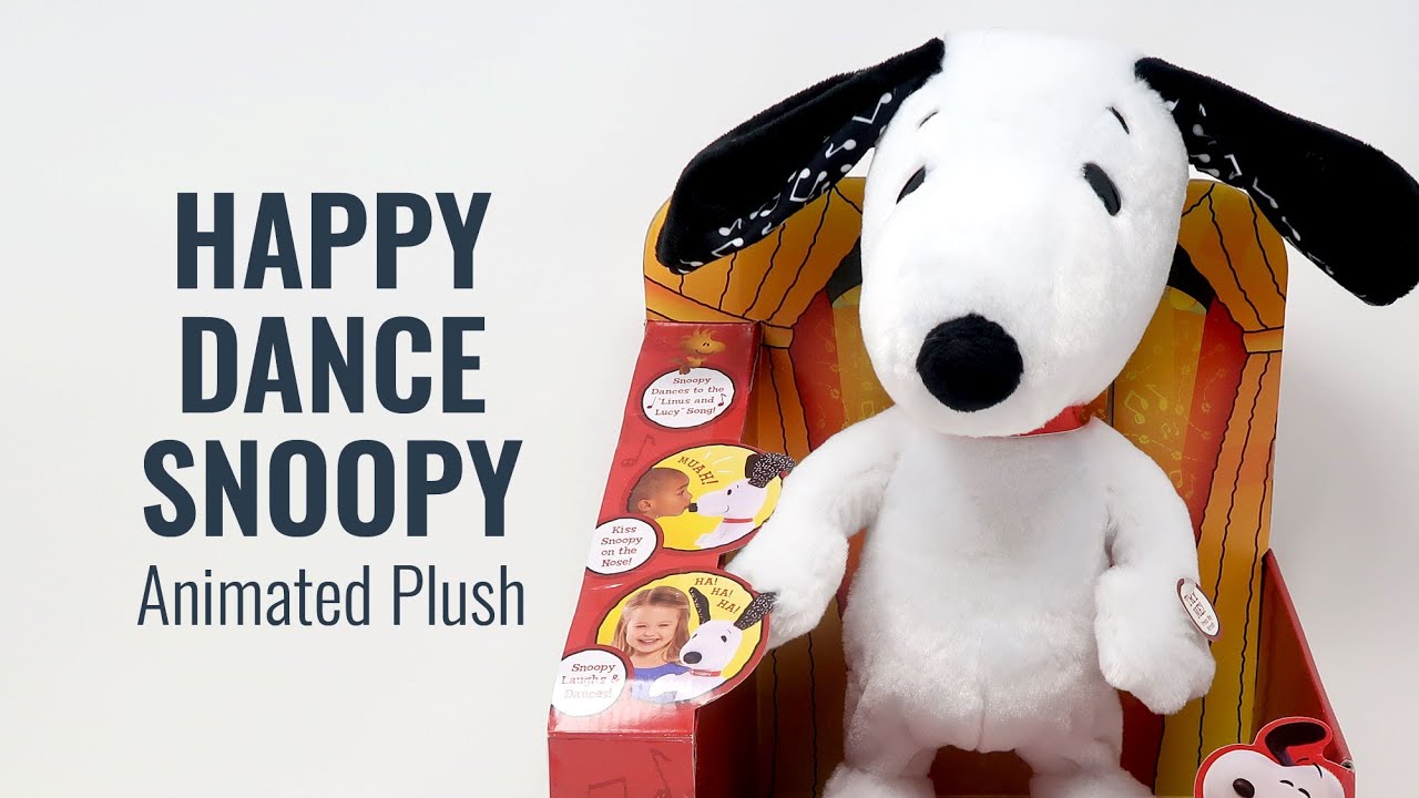 Let's boogie with Happy Dance Snoopy! Animated Plush | CollectPeanuts.com