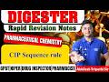 D- 334 | CIP Sequence Rule: Pharmaceutical Chemistry | Rapid revision notes #Pharmaceuticalchemistry