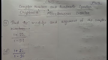 Find the modulus and argument of the complex number 1+2i/1-3i