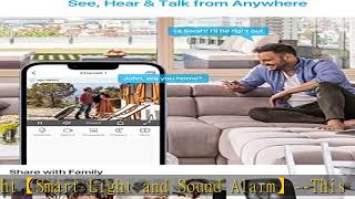 ZOSI 2K Spotlight Wireless Security Camera System with Two-Way Audio,8CH 3MP CCTV NVR with 1TB Hard