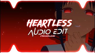 Jacob Tillberg - Heartless (feat. Johnning) [ Edit Audio ]