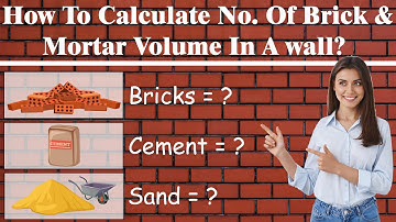 How To Calculate No. Of Bricks And Mortar Volume In A Wall? | Brick Calculation | Brick in 1 M³