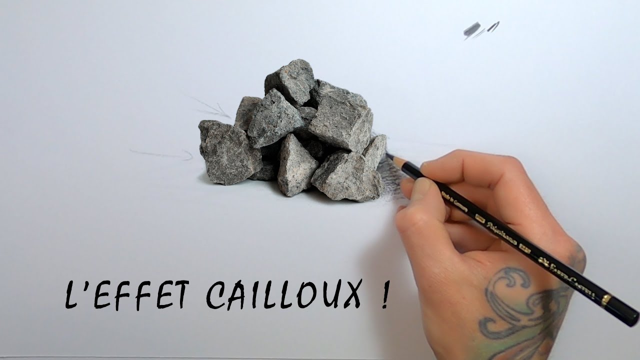 [DESSINER-FACILE] Comment faire en dessin un effet caillou ou pierre